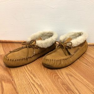 Lightly used Minnetonka boots